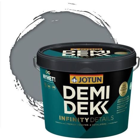 Peinture Bois - DEMIDEKK INFINITY DETAILS - Lasure Opaque Satinée - RAL 7046 - 3L (1/2)