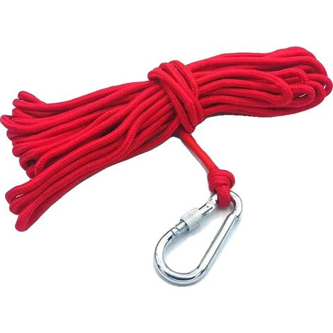 Aimant de Pêche Magnétique, Force d'Attraction Super Forte, Construction Durable, Corde de 6mmX10m (1/2)