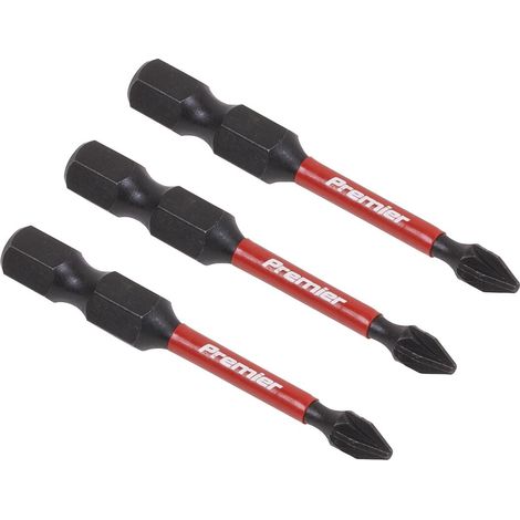 Sealey AK8232 Premier Pozi Impact Power Tool Bits 1 x 50mm 3pc (1/5)