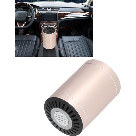 Purificateur d'air intelligent pour voiture, diffuseur d'arômes portable, diffuseur d'air pour chambre/bureau/voiture, alimentation USB, or rose. (1/5)