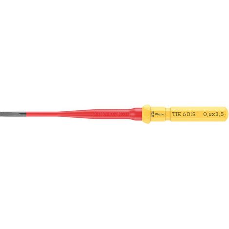 Wera Kraftform Kompakt VDE 60 iS 0,6 x 3,5 x 157 mm TIE Elektriker Schlitz Wechselklinge 3.5 mm