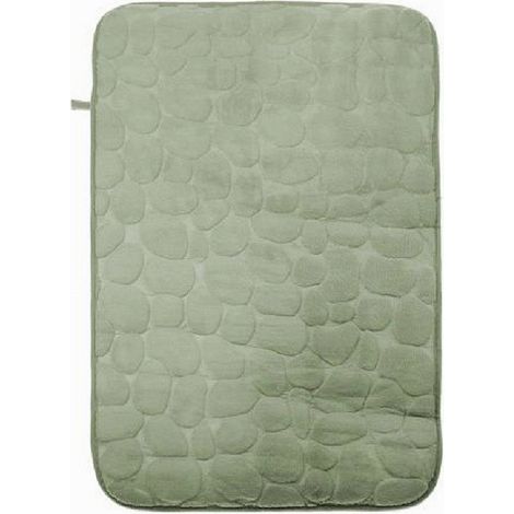 Trade Shop - Stoffmatte Steinoptik für Badezimmermöbel 45x70 cm 79929 Grün - (1/2)