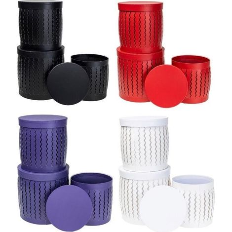 Blumenkasten, 3-teiliges Set runder Pop-up-Rosetten