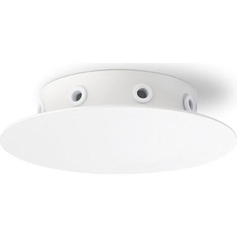 Rosone Multicavo 8 Fori In Metallo Bianco Opaco D15Cm (1/5)