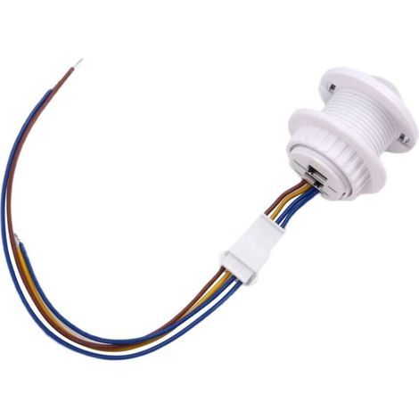 Mini Capteur de Mouvement Interrupteur LumièRe 110-220V PIR DéTection Intelligente Temporisation RéGlable DéTecteur D'Induction Infrarouge (1/4)