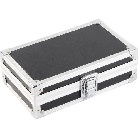 Boîte de rangement pour machine à tatouer, étui portable multifonctionnel en aluminium rigide et résistant pour outils de maquillage et bijoux. (1/5)