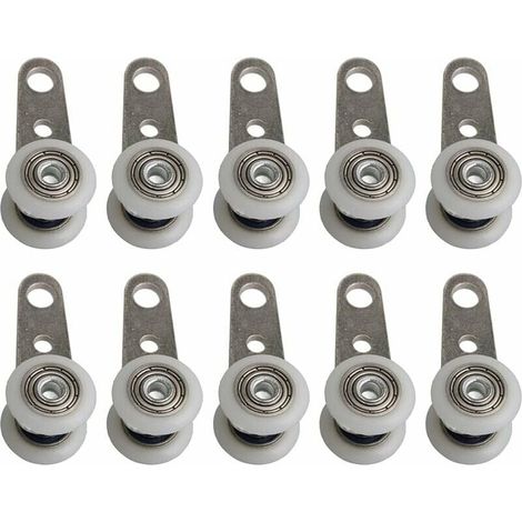 Roulettes Pour Meuble - 4,5 x 1,9 cm - Diamètre Roue 19 mm - Métal Et Plastique - Lot De 10 (1/5)