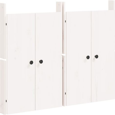 Puertas de cocina exterior MEPPEL 2 uds madera pino blanco 50x9x82 cm vidaXL
