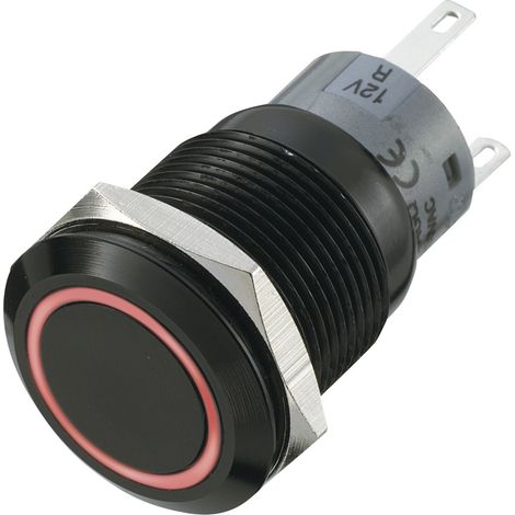 TRU COMPONENTS 702165 LAS1-AGQ-11E/R Vandalismusgeschützter Drucktaster 250 V/AC 5 A 1 x Aus/(Ein) t