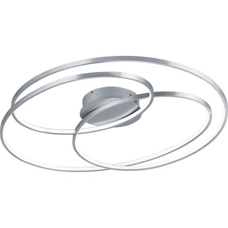 [GEBRAUCHT] B-Ware Trio Lighting Led Deckenlampe Leuchte Gale Deckenleuchte 80cm Nickel Matt