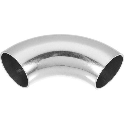 Coude D'Échappement 90° En Acier Inoxydable Argenté 1 Pièce (1/5)