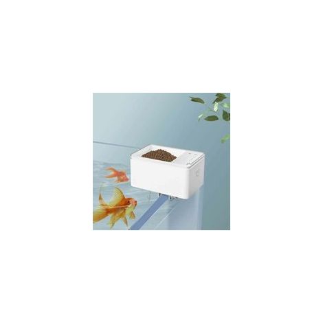 Distributeur automatique de nourriture pour poissons de 70 ml avec minuterie numérique intelligente, alimenté par piles, convient aux aquariums. (1/4)