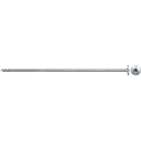 Vis à bois fischer PowerFast II 10,0x300 à tête plate TX TG acier galavanisé, passivée bleu 50 pièces (1/5)