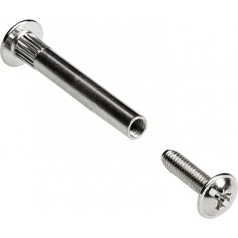 Hettich – Lot de 10 vis d'assemblage en acier nickelé 40mm – Pour applications robustes – Vissage rapide en série – Diamètre 5mm