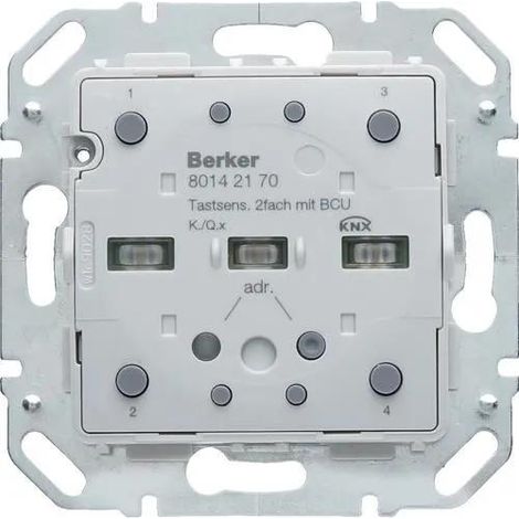 Módulo táctil Berker 2 puntos LED plástico termoplástico