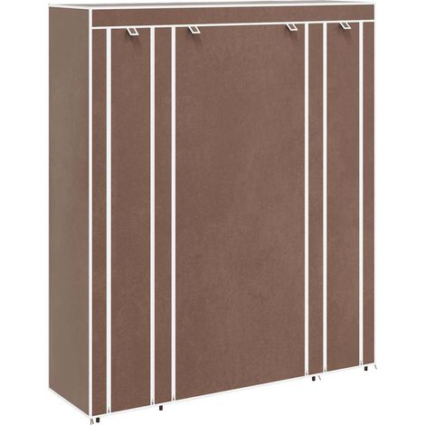 Maison Exclusive - Stoffschrank mit Fächern und Stangen 45×150×17