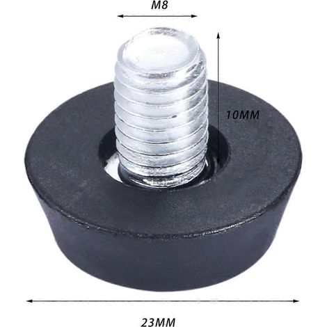 Lot de 10 pièces : niveleurs de meubles à visser M6 ou M8, pieds lisses et réglables, adaptés aux tables, M8 x 10 mm. (1/5)