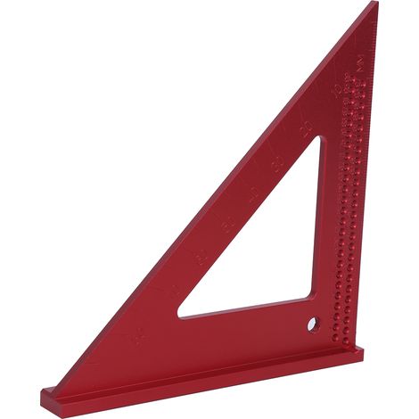 Calibre de traçage pour le travail du bois, règle triangulaire en aluminium à 45/90 degrés, outil de marquage pour menuisier (1/5)