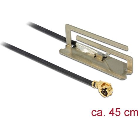 Antenne WLAN MHF/U.FL-LP-068 kompatibler Stecker 802.11 ac/a/h/b/g/n PIFA -4 dBi 450 mm intern Delock