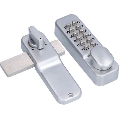 Serrure à combinaison mécanique antivol pour portail bidirectionnel, porte vitrée, porte en bois, usage bureautique (1/5)
