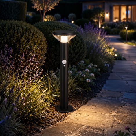 Borne solaire Antonia 200 lumens 50cm avec détecteur de mouvement (1/4)