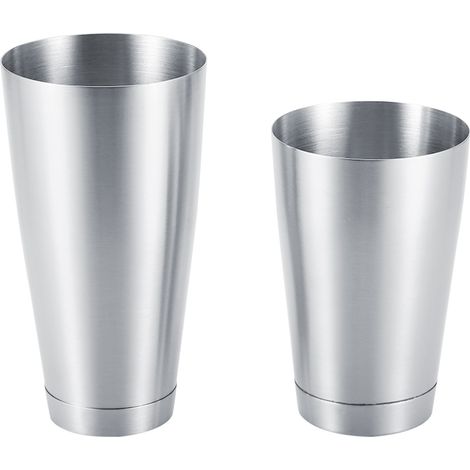 Cocktail shaker en acier inoxydable robuste et durable, verre doseur pour bar, cuisine à domicile (argent) (1/5)