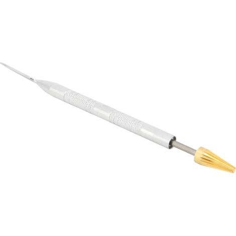 Stylo à teinture pour bords, double usage, durable, anticorrosion, facile à nettoyer, stylo à huile latéral pour la couture et le travail du cuir, Golden Head 202 (1/5)