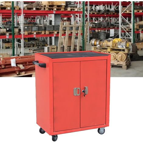 Coffre à outils roulant, meuble de rangement polyvalent et peu encombrant avec tiroirs, idéal pour l'atelier ou le garage. (1/5)