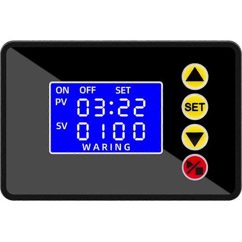 Programmierbarer digitaler Schalter mit Relaissteuerung, Ein-/Ausschaltverzögerung, 24 V DC