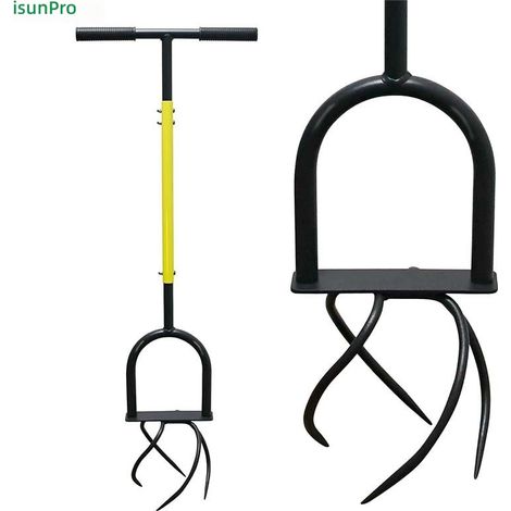 jardinage, jardin Aérateur de pelouse 4 en 1, outil motoculteur, ameublisseur sol, creuseur trous (1/5)