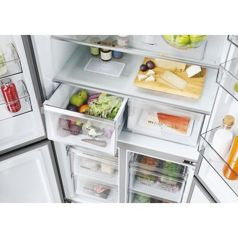 Haier Cube 90 Serie 5 HCR5919ENMB frigorifero 4 porte Libera installazione 528 L E Nero (1/5)
