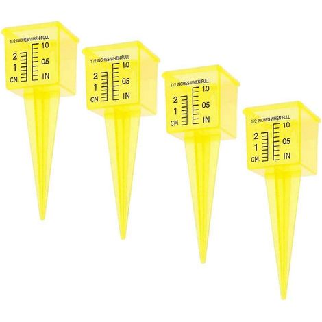Tube de mesure et support pour pluviomètre de jardin (lot de 4) (1/5)