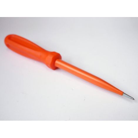 Pointe acier 8x125mm isolée 1000V orange manche tournevis DERANCOURT (1/2)