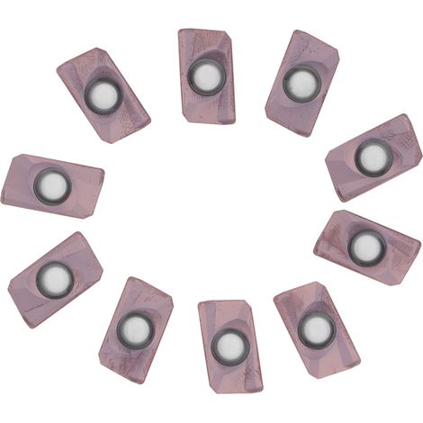 Lot de 10 plaquettes de fraisage indexables en carbure pour tour, outils de coupe multi-usages pour tournage CNC, lames de finition avec coffret de rangement (1/5)