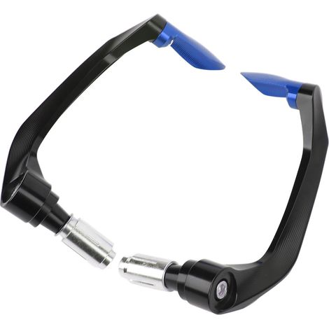 Poignée de frein et d'embrayage moto, surface anodisée résistante aux chocs, universelle pour guidon 22mm, bleu. (1/5)