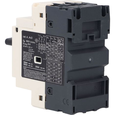 Disjoncteur moteur 6-10A à bouton rotatif protection thermique magnétique interrupteur AC690V (1/5)