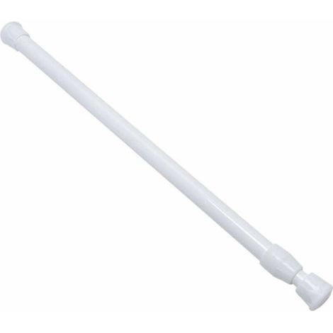 Tringle à rideau extensible 30-50cm – Installation sans perçage – Métal durable avec extrémités en caoutchouc – Pour douche et placards (1/5)