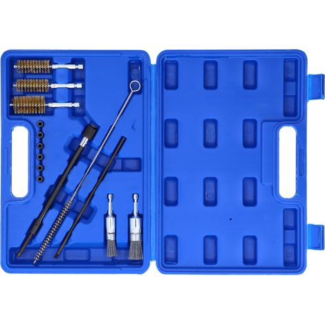 Jeu de 14 outils de nettoyage pour base d'injecteur, kit complet de démontage et entretien, accessoires pour réparation automobile, ensemble pratique et durable. (1/5)