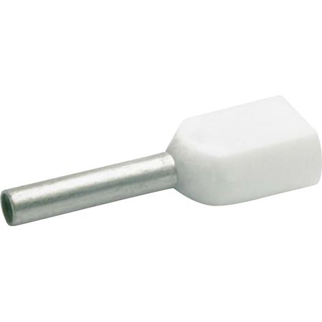 Klauke 8698 Zwillings-Aderendhülse 0.5 mm² Teilisoliert Weiß 1000 St. (1/2)