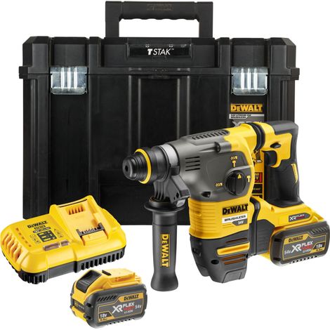 Dewalt – Rotary hammer DCH333X2 54V – Brushless motor – Max in concrete: 30mm – 2 x 54V 3Ah batteries and charger – Variable/reversing (1/5)