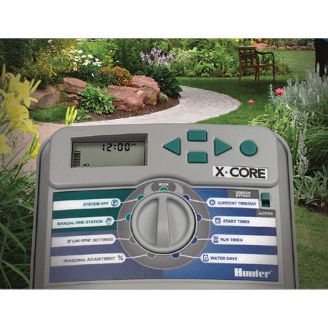 Unite' de commande Hunter 6 zones pour l'inte'rieur Programmateur Art.XC6 pour l'irrigation du jardin (1/4)