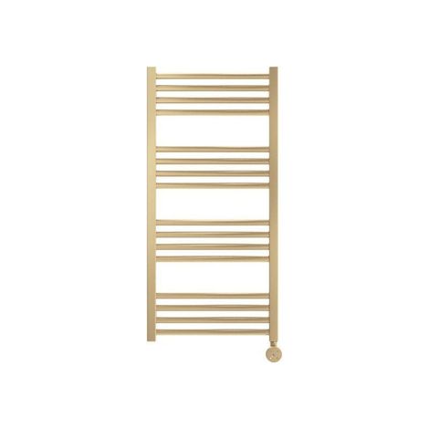 Crosswater MPRO Radiateur sèche-serviettes électrique - 90x43cm - 400 Watt - droite - laiton brossé (or)