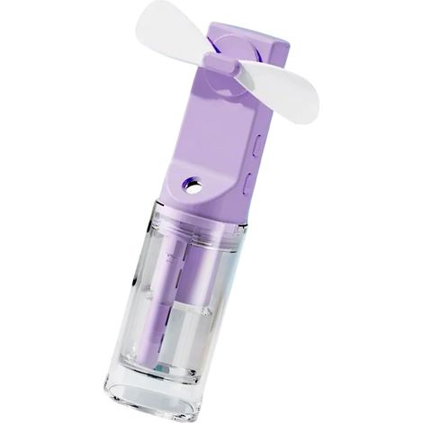 Ventilateur portable à 4 vitesses pour voyage, maison, bureau, camping, plein air, vaporisateurs d'eau rechargeables, petit ventilateur portatif