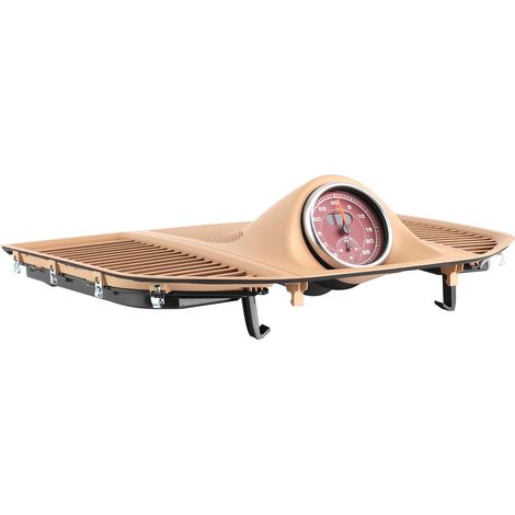 Horloge de tableau de bord, cache supérieur de tableau de bord, chronomètre, compatible avec Porsche Macan 2014-2016 (1/5)