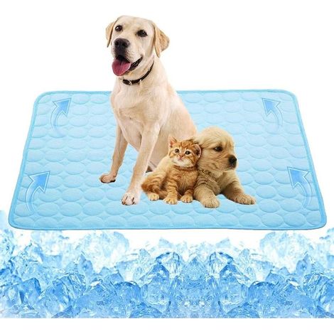 Soie iced cushion cold cold mat for pets cushion of sofa been cat and dog (XL, 100 x 70 cm)- (1/5)