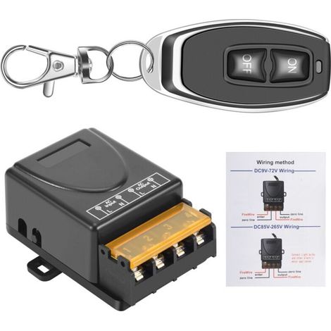 Interrupteur Pompe à Eau Télécommande Sans Fil 433 MHz 30A 220V Module Récepteur Émetteur (1/4)