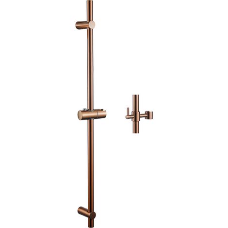 Fortifura Calvi Barre de Douche - 90 cm - support de douche - Cuivre Brossé