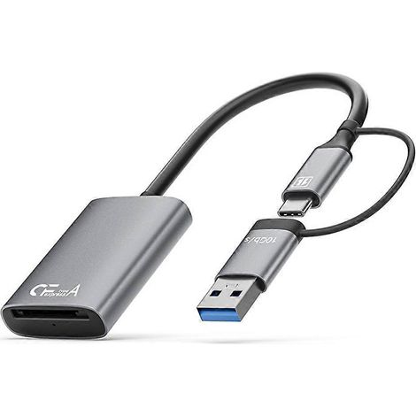 CFe/CFexpress Typ-A-Kartenleser, Hochgeschwindigkeitsübertragung, USB-Typ-C-Anschluss für Sony-Kameras, MacBook Pro Air 2023 A (1/5)