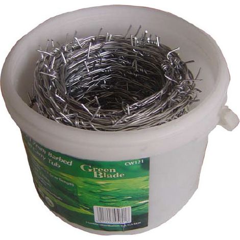 30m x 1.6mm Barbed Security Wire in Plastic Carry Tub (1/5)