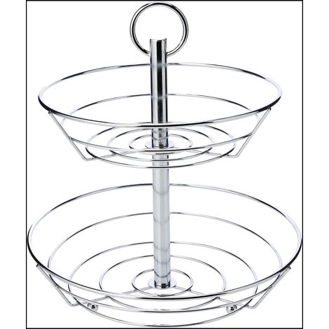 Zeller 27302 Alzatina Portafrutta, Metallo, Argento, 0.1x26x29 cm